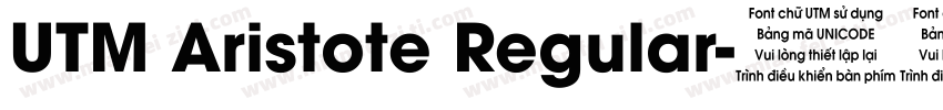 UTM Aristote Regular字体转换